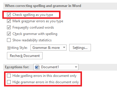 Как да проверите правописа и граматиката в Microsoft Word ms word check като тип