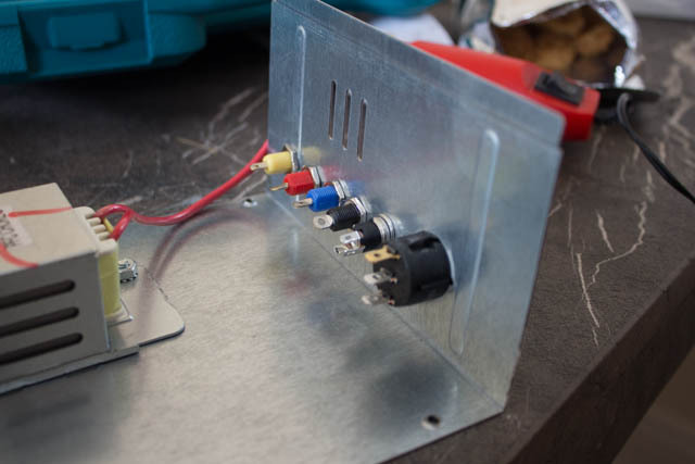 diy bench psu - монтирани компоненти