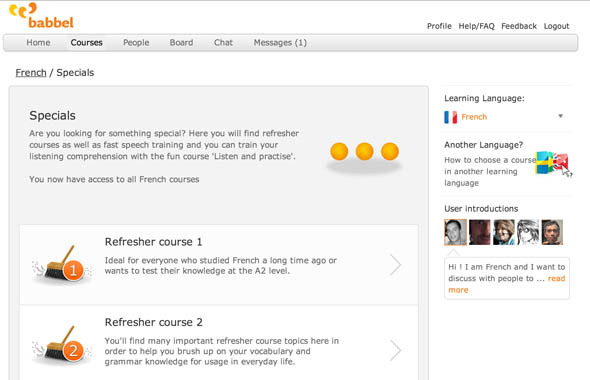 Babbel: Интерактивно средство за опресняване на начинаещи лингвисти