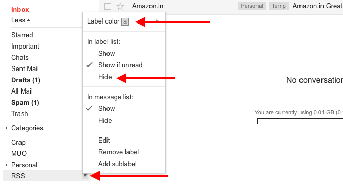 за Gmail етикети настройки
