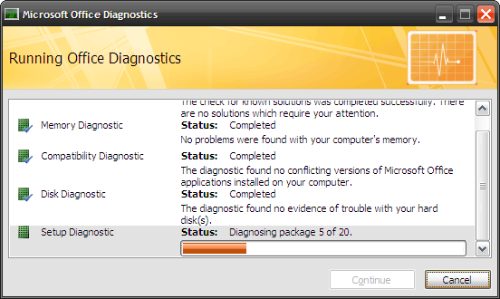 Как да отстраним проблемите на Microsoft Office с теста на MS Office Diagnostics 4