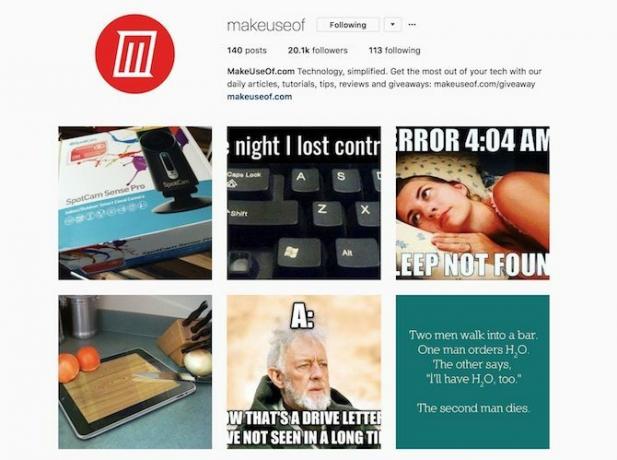 makeuseof bio instagram