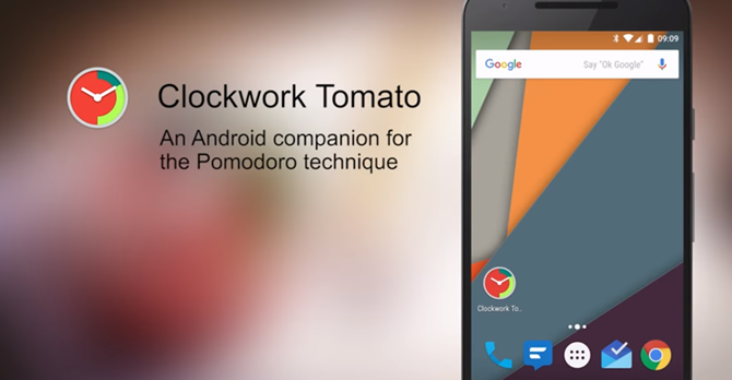 Clockwork Tomato е безплатно приложение за таймер Pomodoro за Android