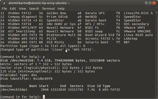 Формат за настройка на Linux малинов пи