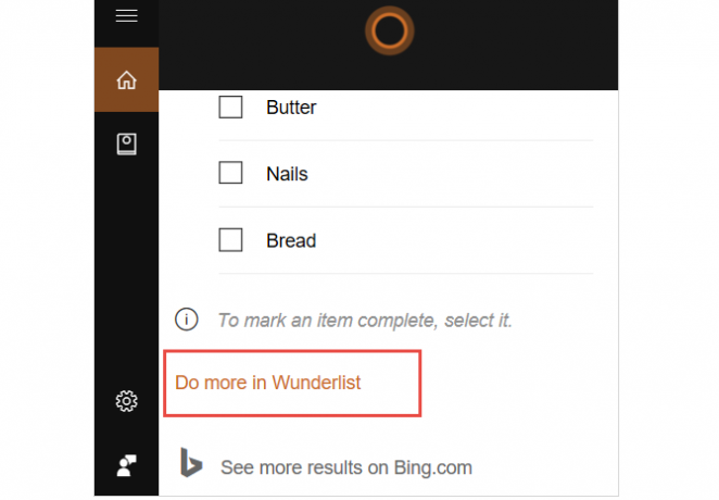 cortana оторизирайте wunderlist направи повече