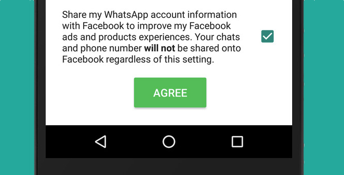 WhatsApp New Feature - Facebook Споделяне на информация Поверителност