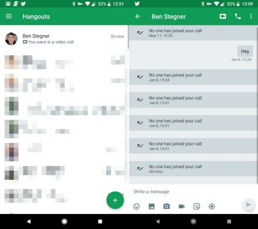 как да използвате google Hangouts на Android