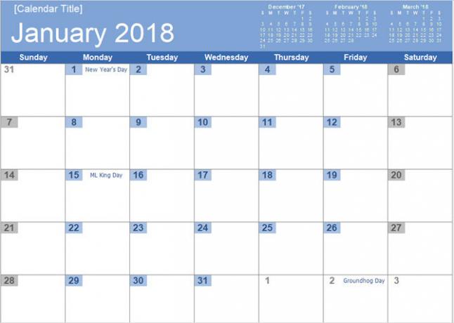 най-добрите шаблони за календари на Microsoft