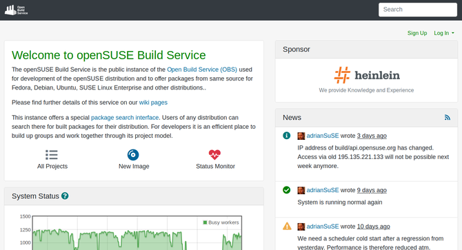 Изтеглете DEBs или RPM от OpenSUSE Build Service