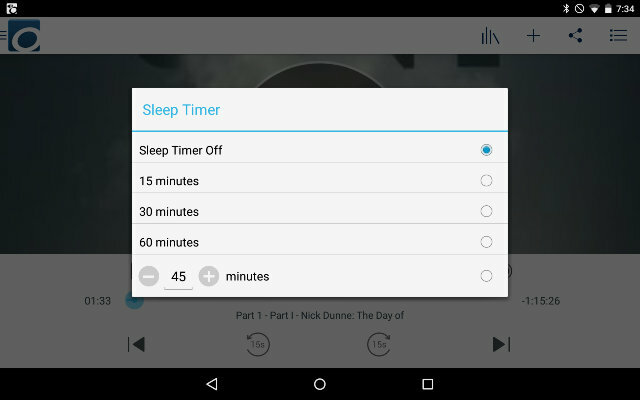 OverDriveAndroid-аудиокнига-Sleep Таймер-