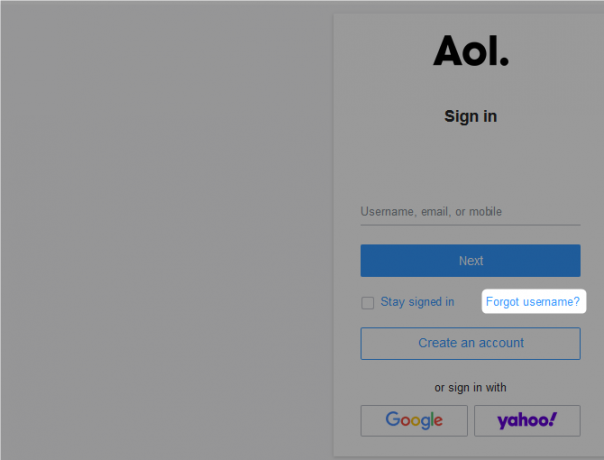 aol вход прозорец забравено потребителско име