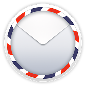 Airmail за Mac OS X прави електронната поща красива отново въздушна поща прозрачна икона 300