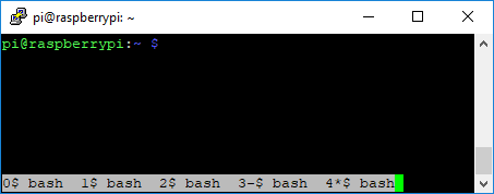 Списък с прозоречни терминали на GNU Screen