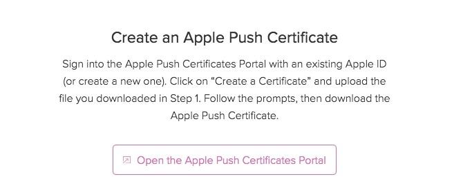Jamf сега създайте ябълков сертификат за натискане