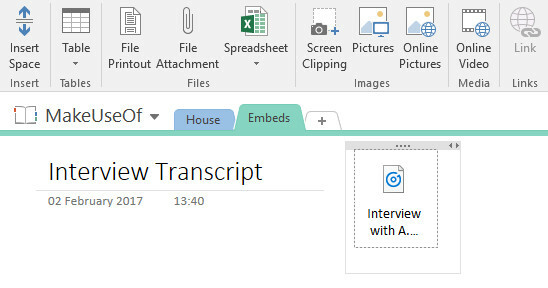 Вградете медия, за да превърнете OneNote в цифрова записка за запис