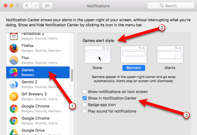 Как да използвате (и деактивирате) Game Center на Mac & iOS 10 Регулиране на известията на Mac