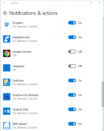 Как селективно деактивиране на известията за приложения в Windows 10 Известия за приложения за Windows 10
