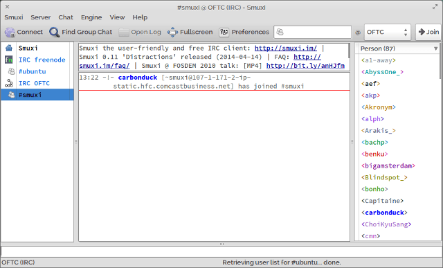 Линукс IRC-клиент-smuxi