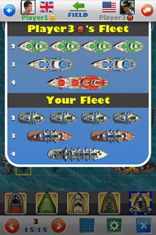 Naval Warfare Multi-Shot за iOS е Бойни кораби за мобилното поколение iphone3