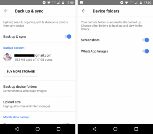 android backup google снимки