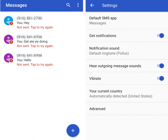 пример за приложение за съобщения за Android