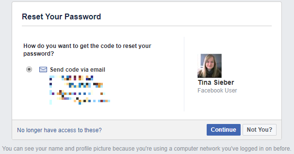 Нулирайте паролата си във Facebook чрез имейла си.