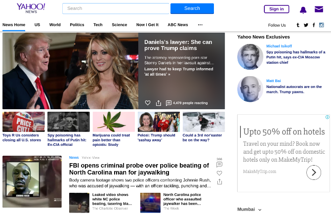 google alternative - yahoo news