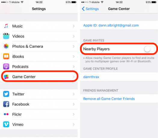 iOS 10 Feature Game Center в близост