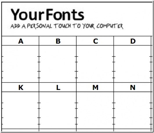 yourfontstemplateblank - направете цифров подпис