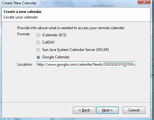 Как да настроите Mozilla Sunbird като настолен клиент за Google Calendar sunbird6