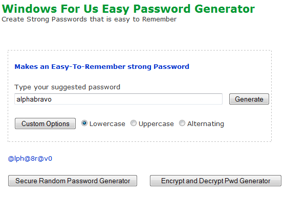 запомнящ се силен генератор на пароли