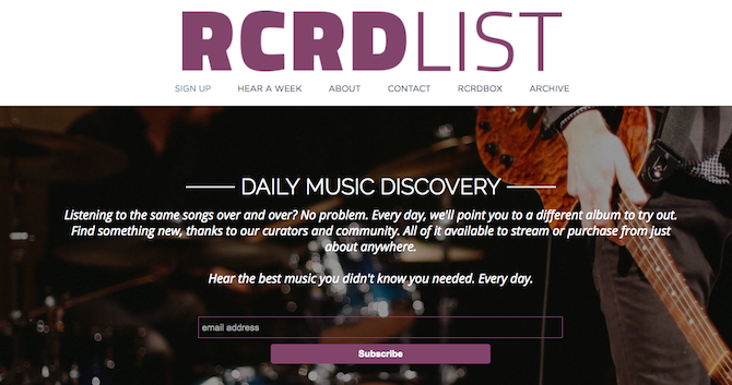 Открийте нова музика - RCRDList