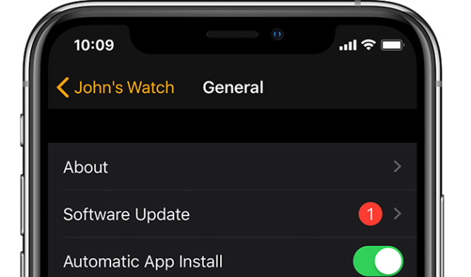 Актуализация на Apple Watch