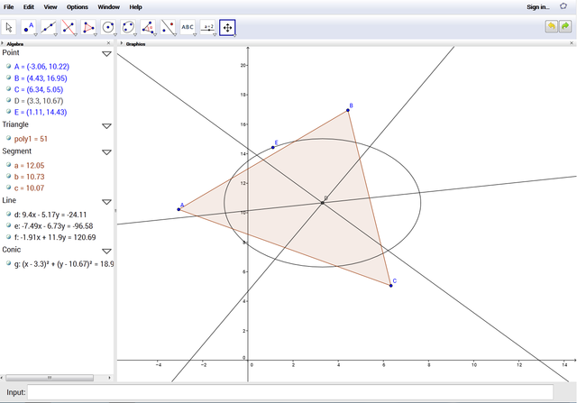 Linux-печеливша математика-GeoGebra