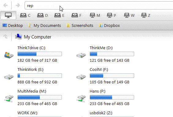 замяна на windows explorer