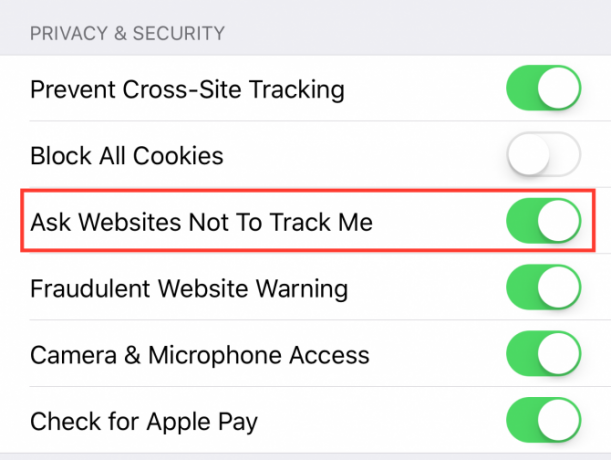 Как да деактивирате проследяването на реклами в Safari на iOS 11 Safari iOS11 e1512086679405