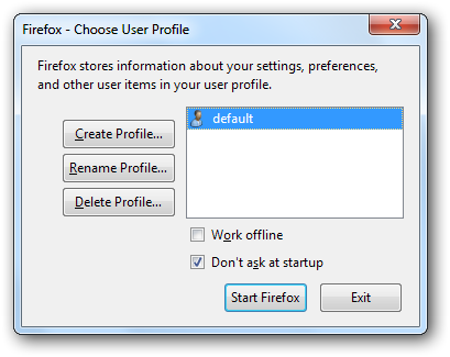 профили на firefox