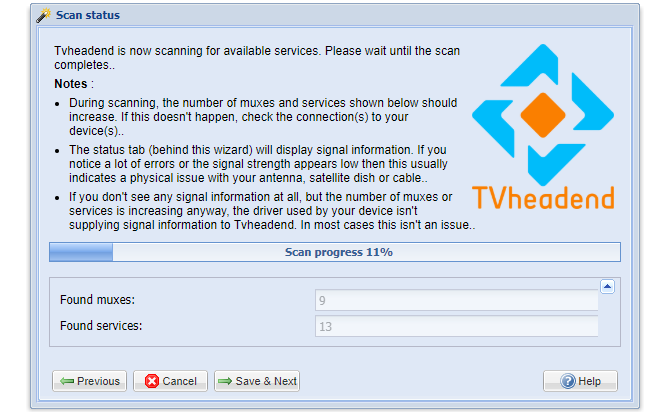 Tvheadend Web Config Channel Scanning