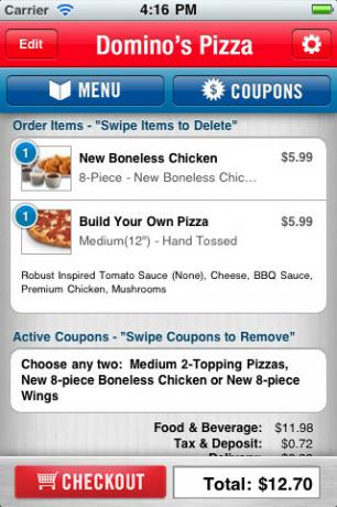 приложение за пица iphone