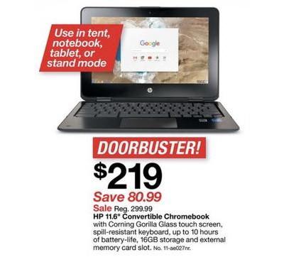 Най-добрите целеви оферти за черен петък Target BlackFriday HPChromebook