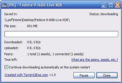 Изтеглете торенти без клиент чрез Torrent2Exe [Windows] 02 изтегляне на торент