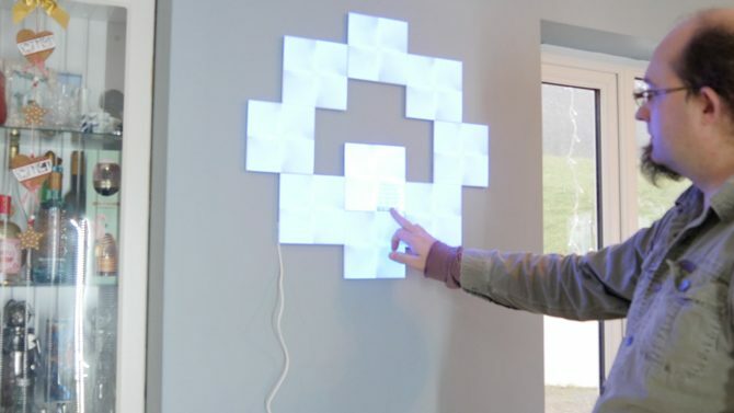 Nanoleaf Canvas: Най-готиното. Светлини. някога. настройка на nanoleaf canvas 670x377