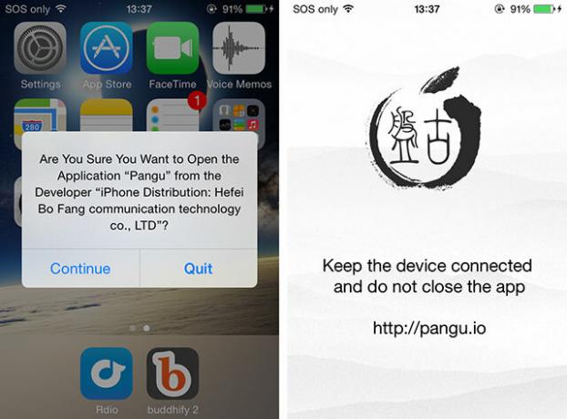 Как да Jailbreak iOS 7.1.x и да инсталирате Cydia с Pangu panp