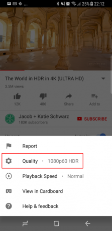 Google започва основно YouTube HDR Rollout за Android Mobile App YouTube App 1080pHDR