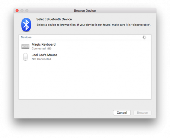 Mac-подразбиране ап-Bluetooth