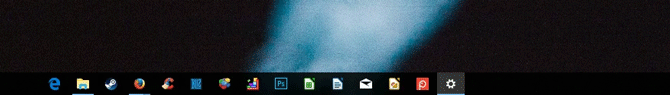 Windows 10 икона за увеличаване на лентата на задачите