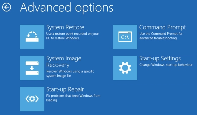 Windows 10 разширени настройки за стартиране
