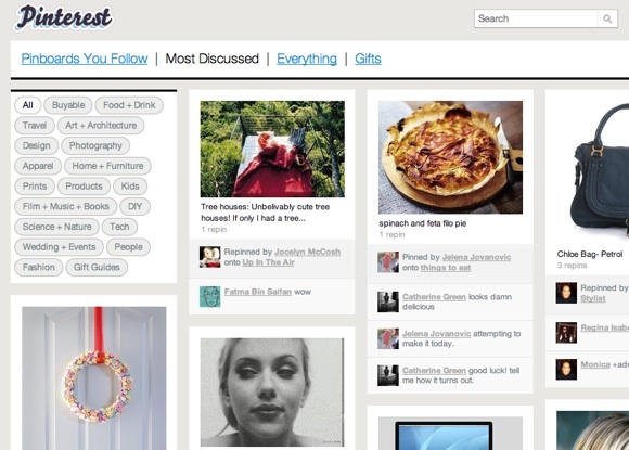 Създайте виртуални щифтове на любимите си изображения с Pinterest [100 покани] Pinterest7