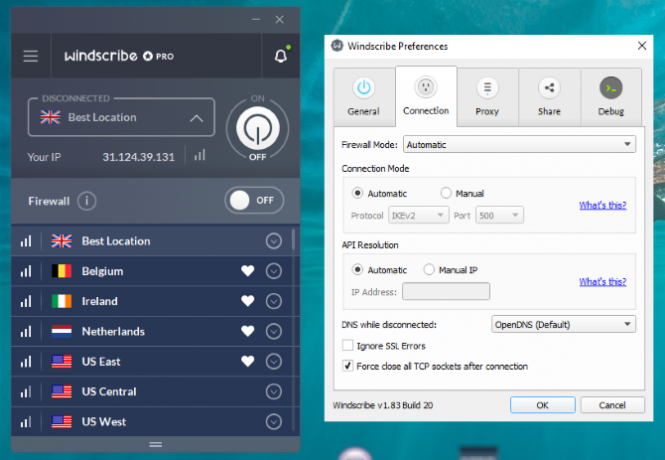 Windscribe VPN Review: издухан или лек бриз? vpnp windscribe windows client