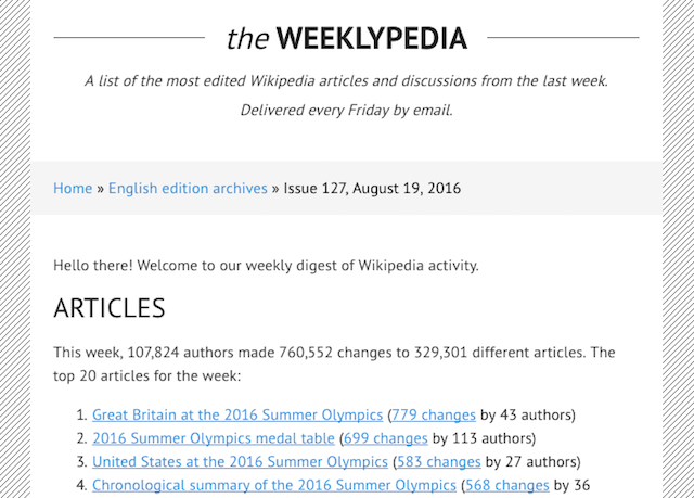 Weeklypedia